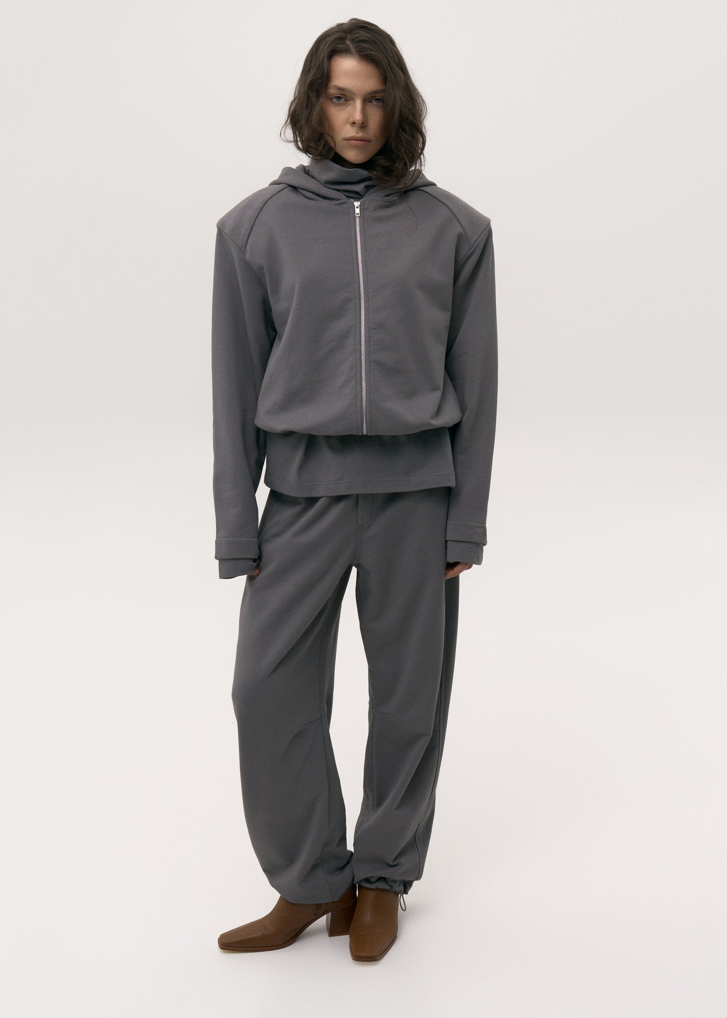 Укорочене худі зі знімними підплічниками ISABEL